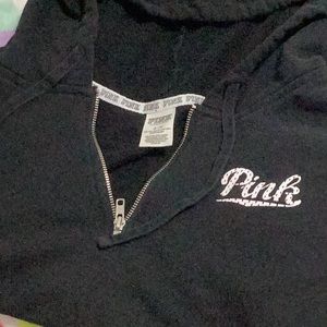 Pink quarter zip hoodie